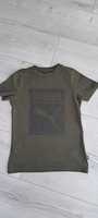 Puma bluzka koszulka sportowa T Shirt khaki oliwka 134cm