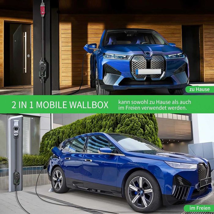 INFGO Przenośna skrzynka ścienna 11 kW [3-fazowa, 6,2 m, 6-16 A]