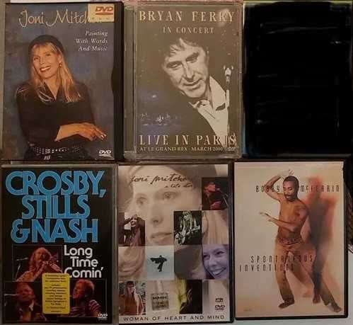 Joni Mitchell, Bryan Ferry, CSN, Bobby McFerrin - zestaw płyt DVD