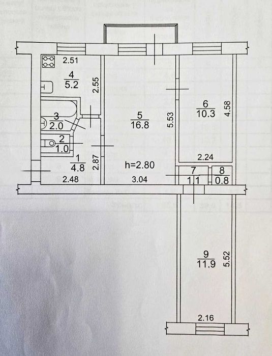 Без% 3-кім квартира б-р Котляревського 6/14 (Праці) 600м ст.м Дарниця