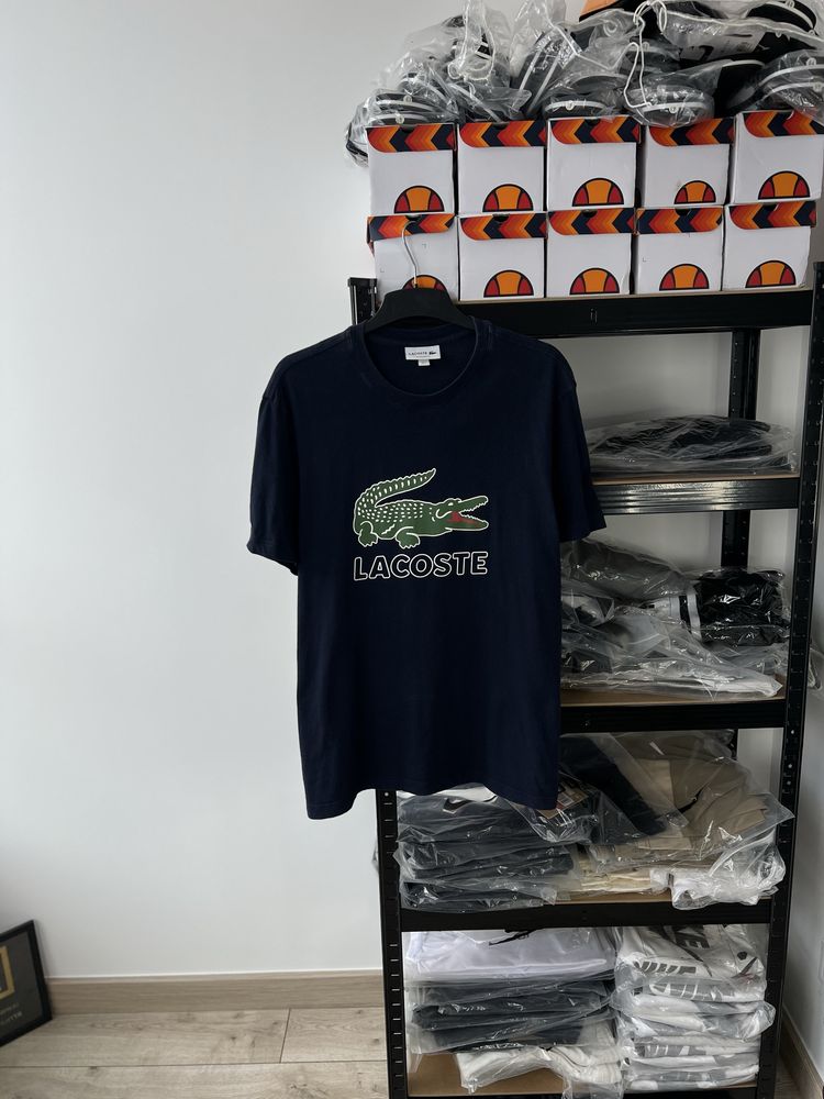 Мужская Футболка Lacoste Оригинал/ большой логотип