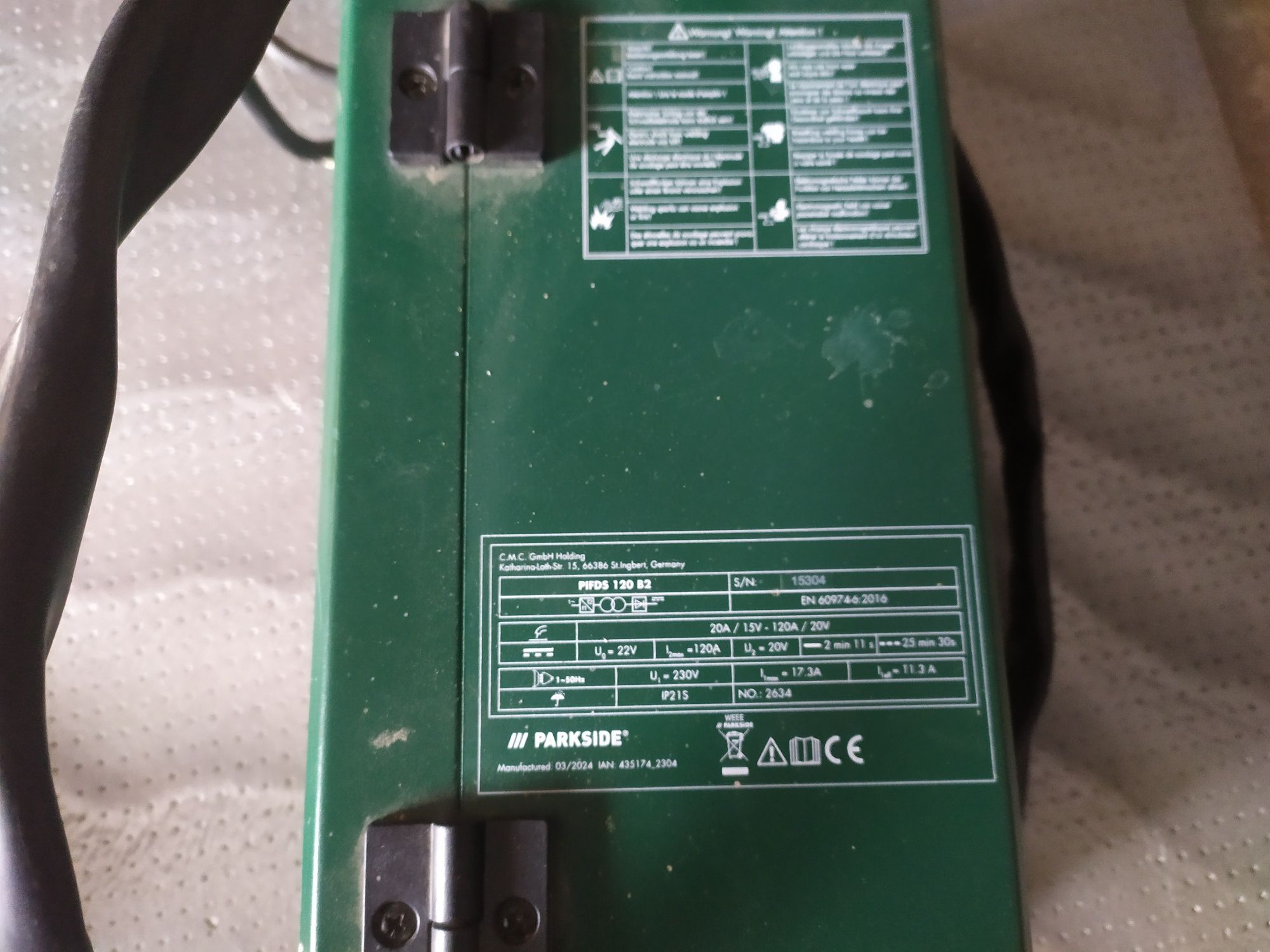 Parkside pifsd 120b2 півавтомат