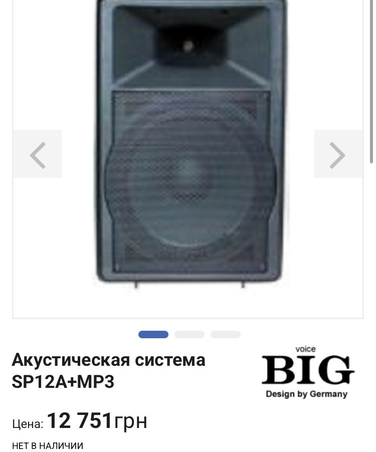 Активна акустична система колонка Big SP12A 350 ват