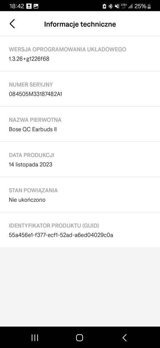 Słuchawki Bose QC Earbuds 2 douszne