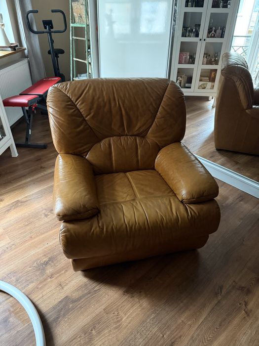 Fotel skóra prawdziwa