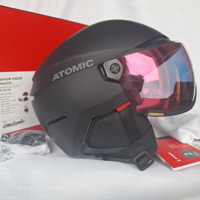 Kask narciarski Atomic Savor Visor Photo Black M 55-59cm S1-3