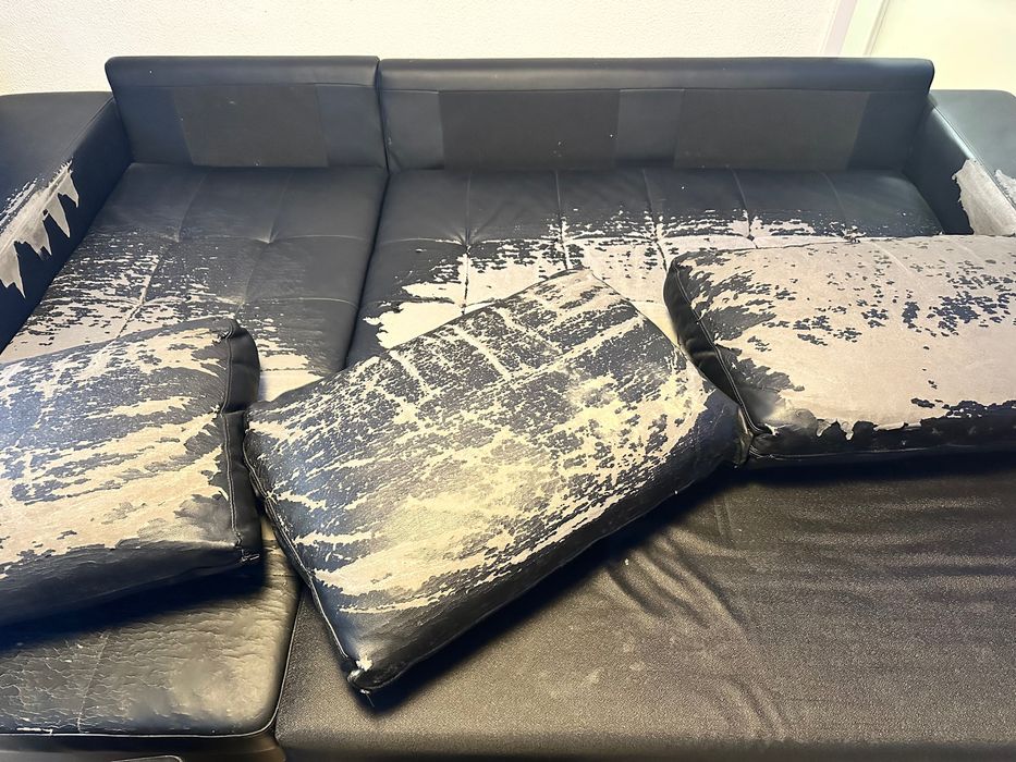 Sofá-cama chaise-longue usada