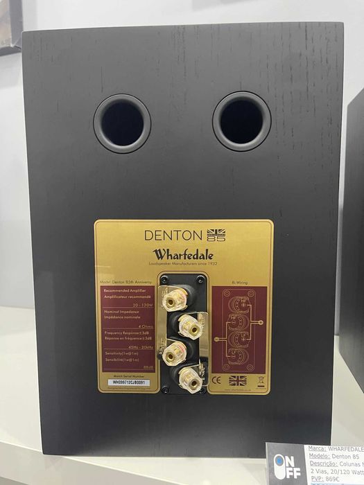 Colunas Monitoras Wharfedale Denton 85, 2 vias, 20/120 Watts