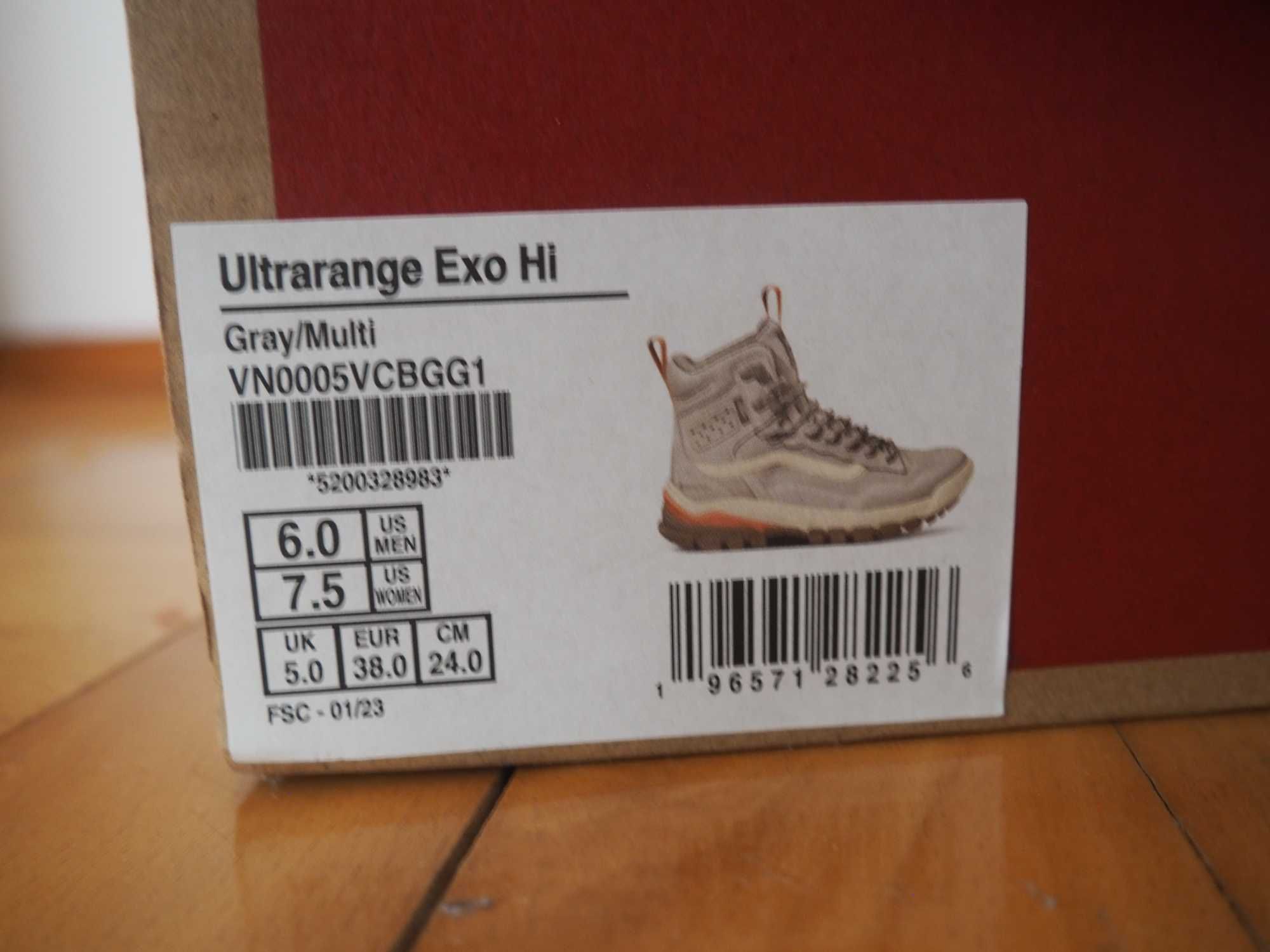 Trekkingi Vans Ultrarange Exo Hi Gore-Tex MTE-3 |r. 38/39 | RRP 970 zł