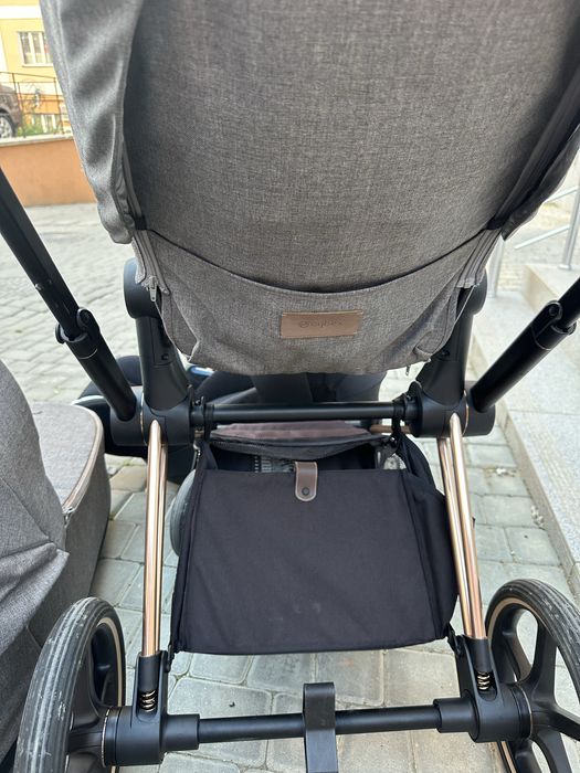 Cybex priam rose gold 3 в 1 manhattan grey plus