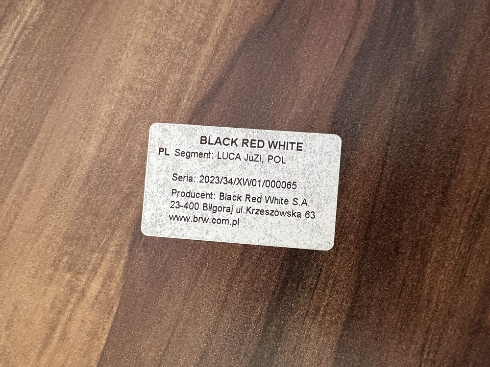 Półka wisząca ścienna Black Red White Luca Juzi
