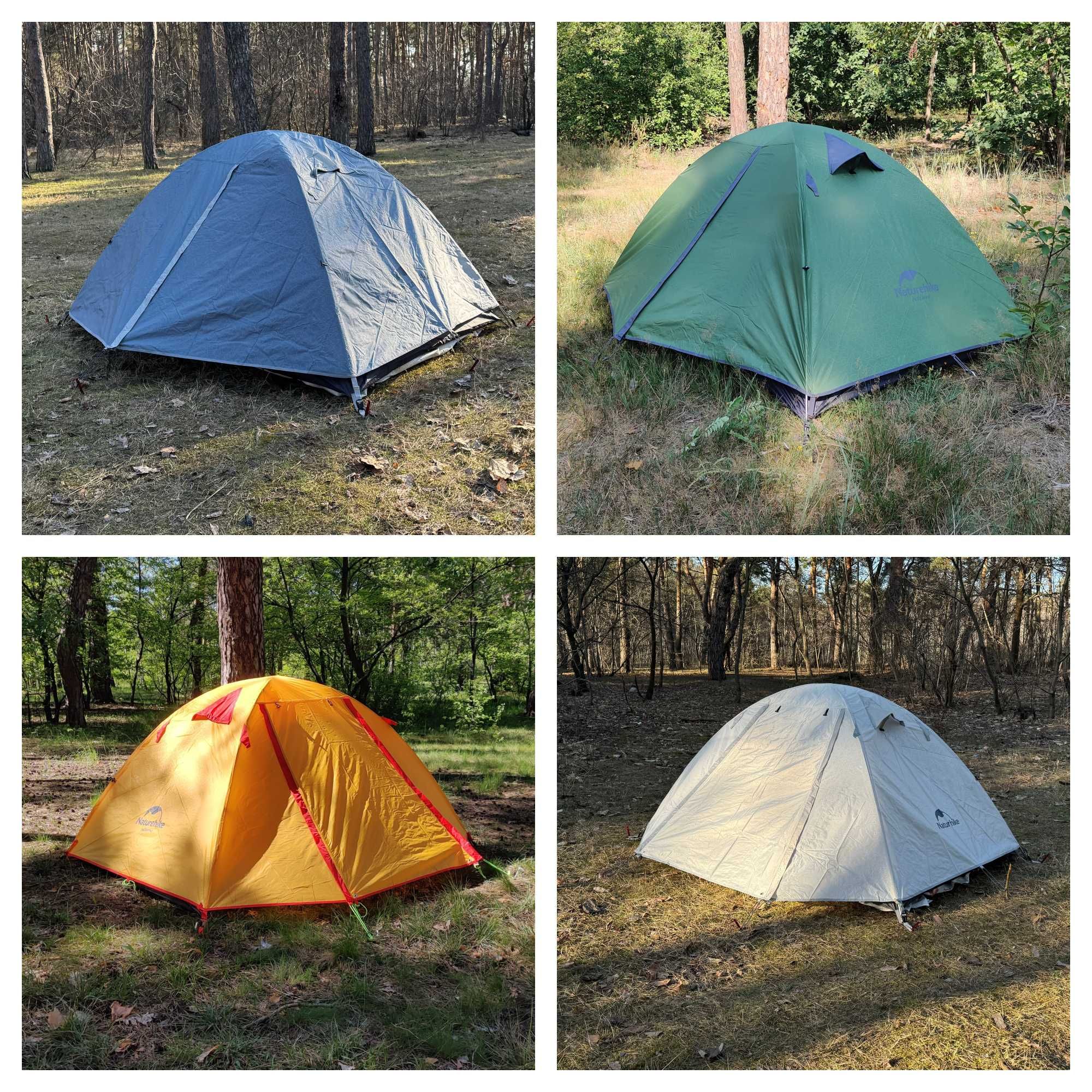 Палатка кемпінгова туристична Naturehike P-Series 2, 3