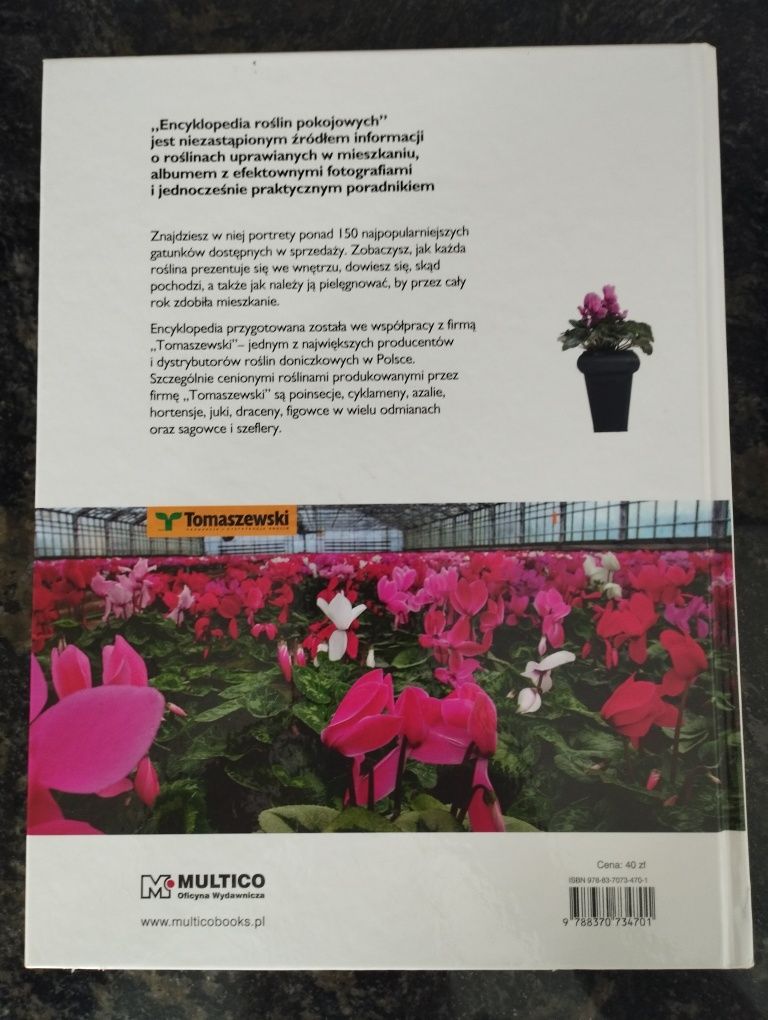 Encyklopedia roślin pokojowych używana, wydana w 2007 roku.