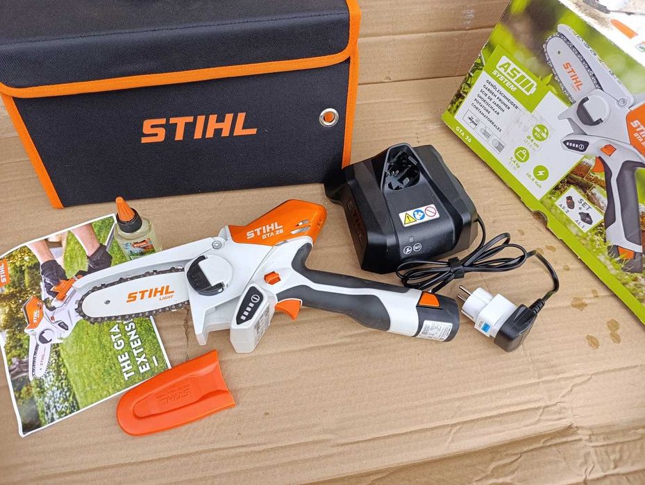 Piła akumulatorowa mała do gałęzi Stihl GTA26 + akumulator i ładowarka