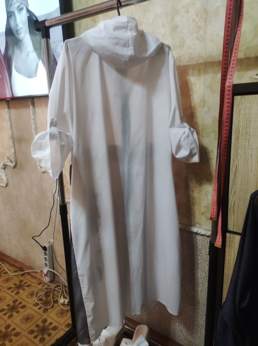 Платье халат с капюшоном,Турция54-56р