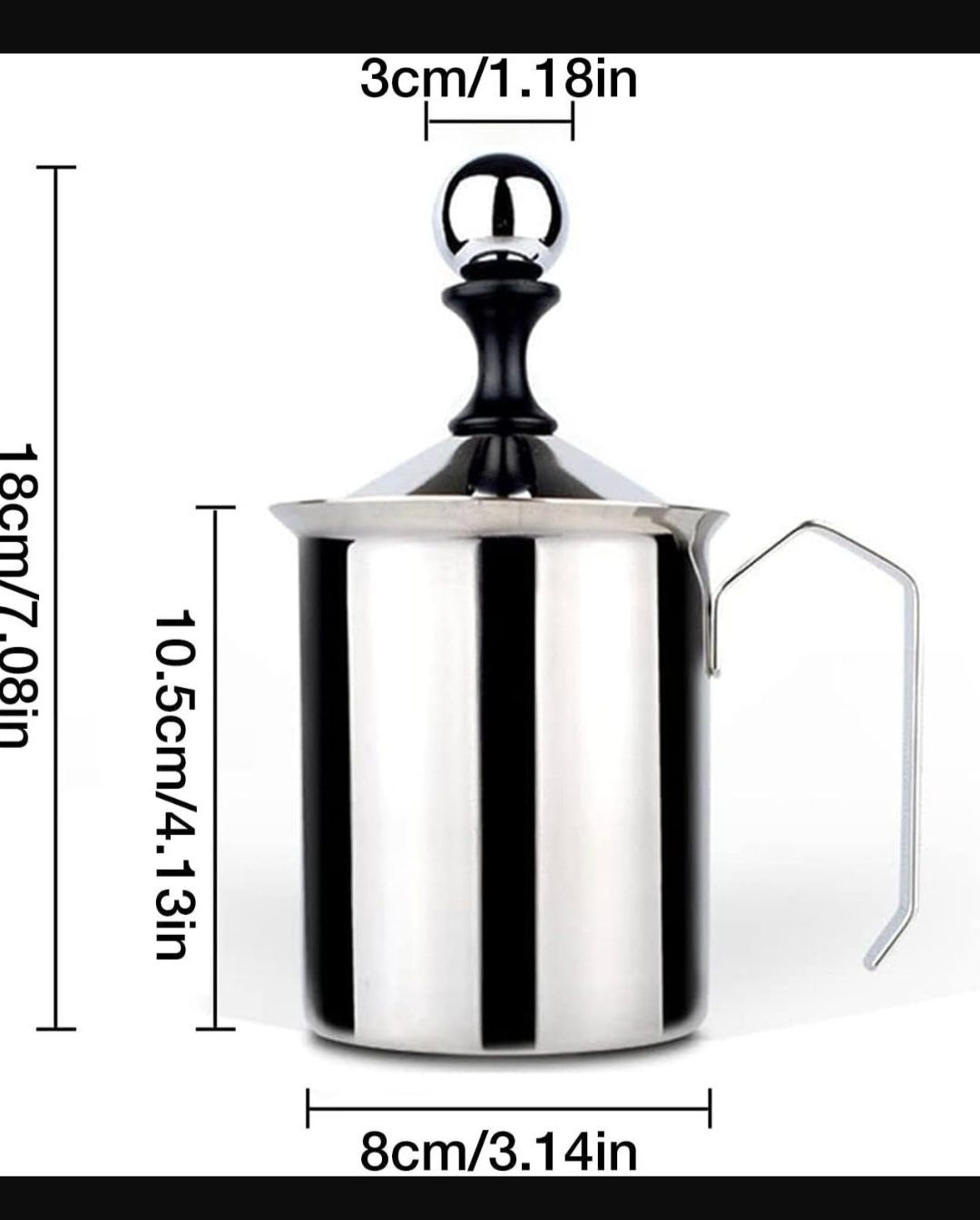 Ręczny spieniacz do mleka 470 ml