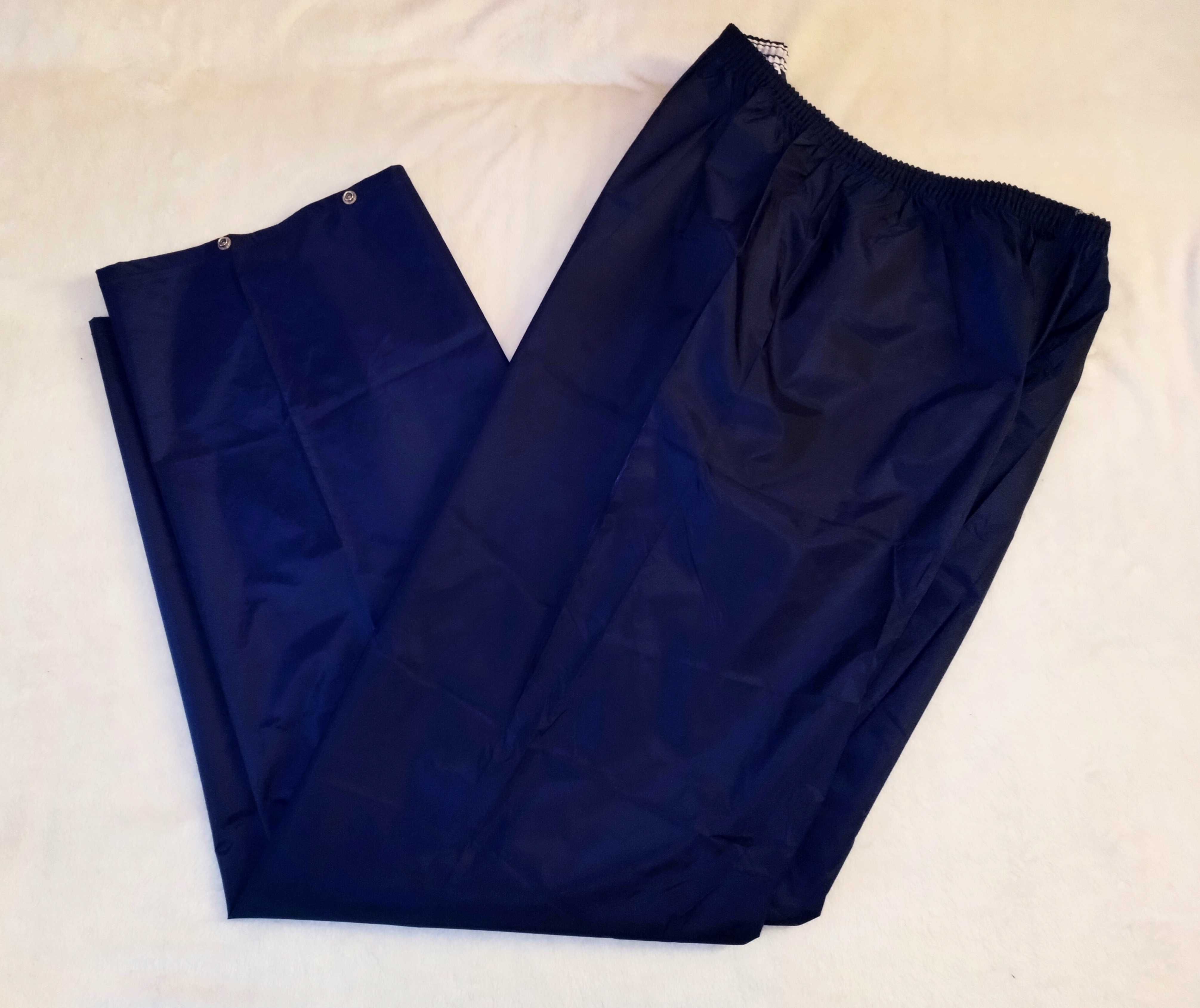 Spodnie przeciwdeszczowe męskie nieprzemakalne Klejone Szwy Nowe L