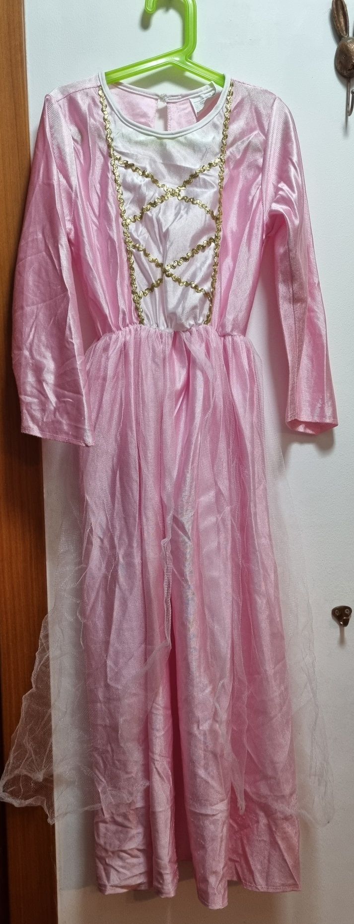 Disfarce vestido rosa - 10 anos