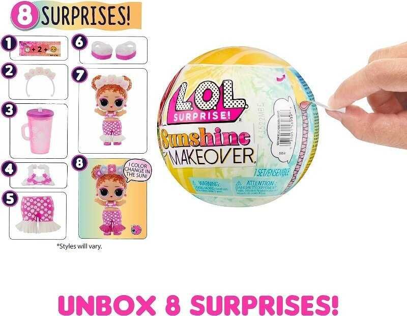 L.O.L. Surprise Sunshine Makeover Лол сюрприз 8 сюрпризов.