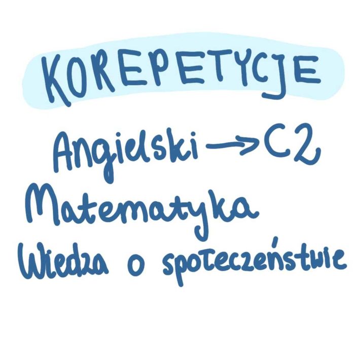 Korepetycje angielski, matematyka, wos