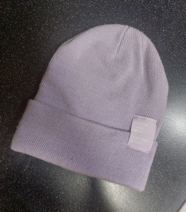 Czapka zimowa lawendowa