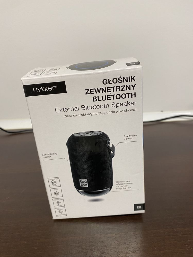 Hykker glosnik przenosny bluetooth 210183-OSB-IP44 czarny 10W