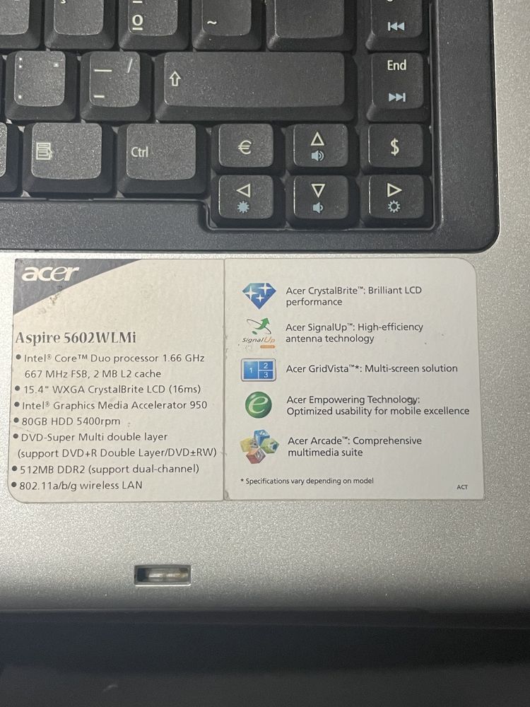 Acer Aspire muito bom estado