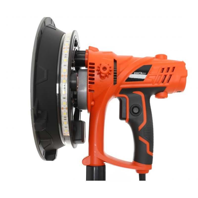 Szlifierka do gipsu gładzi tynków moc 1500W 225mm LED + worek do kurzu