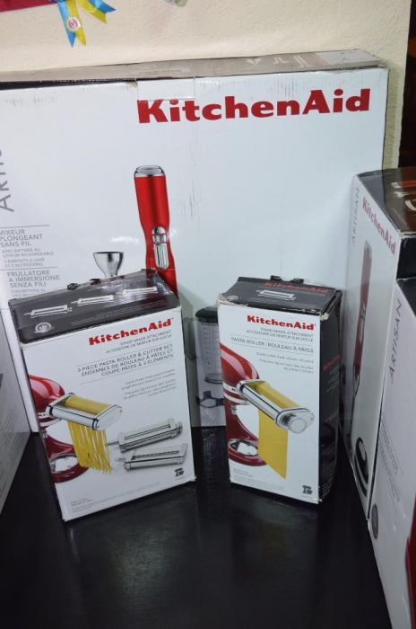 KitchenAid 5KSMPRA тестораскатка и ножи роликовые фетучини спагетти