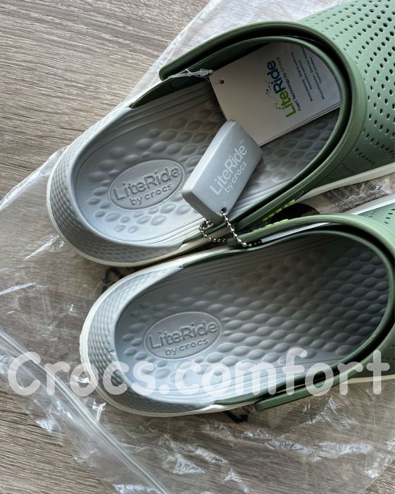 Крокси LiteRide Crocs army green хакі унісекс