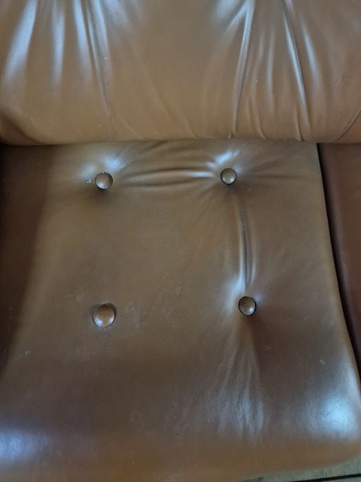 Zestaw wypoczynkowy skórzany 3+2+1