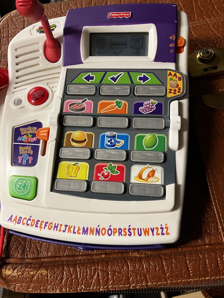 Kasa fiskalna sklepowa Fisher Price uczy muzyka