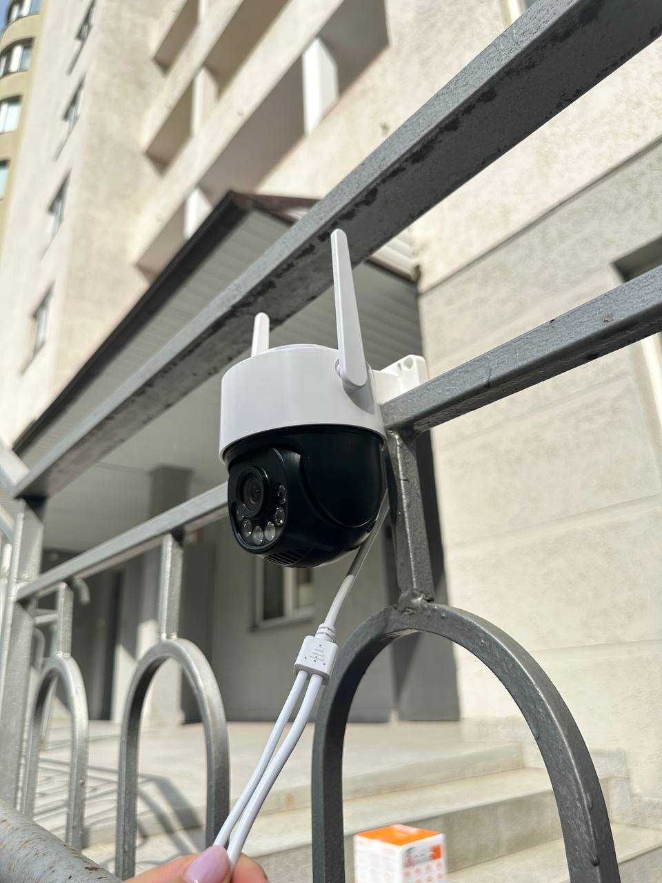Поворотная уличная камера 8 мп 4K HD ICsee ptz IP с функцией слежения