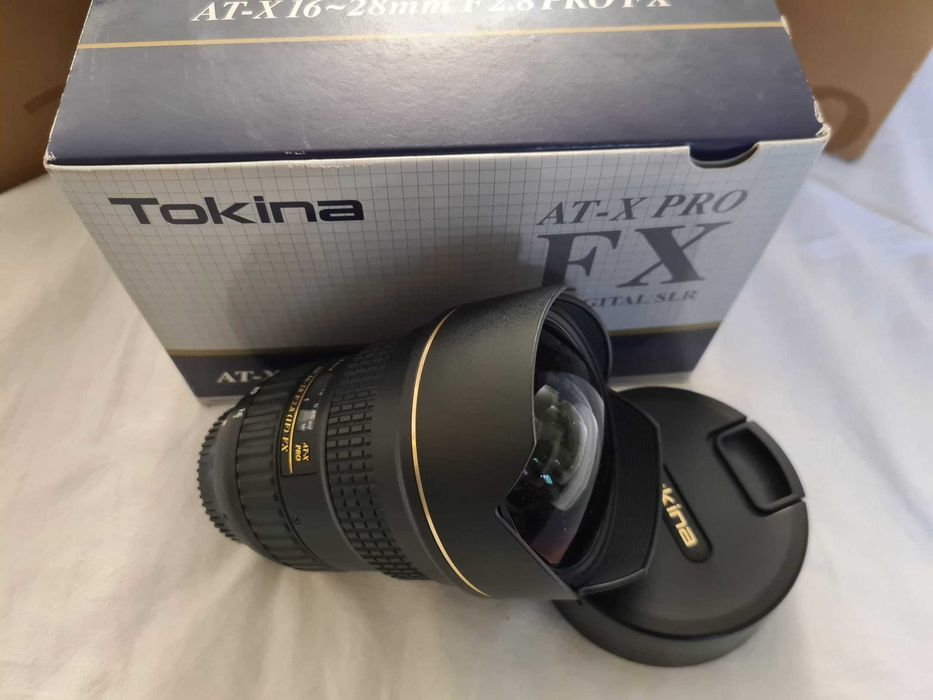 obiektyw Tokina 16-28mm FX zoom rybie oko Nikon problem z AF