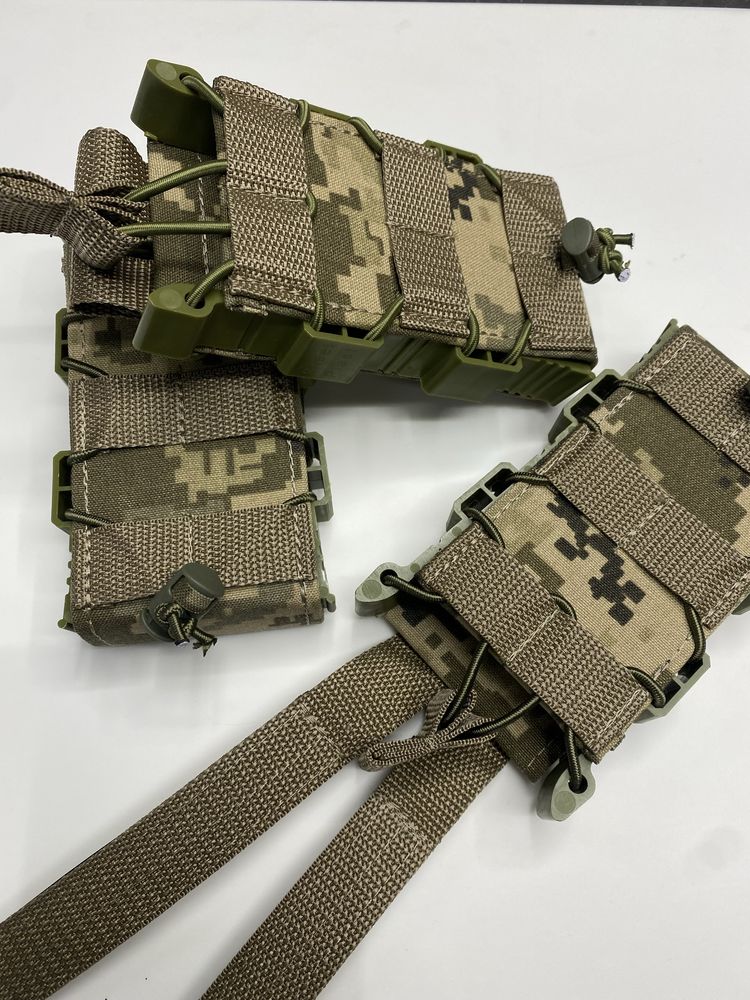 Подсумок магазина для AK/AR жорсткий ММ14 піксель Cordura