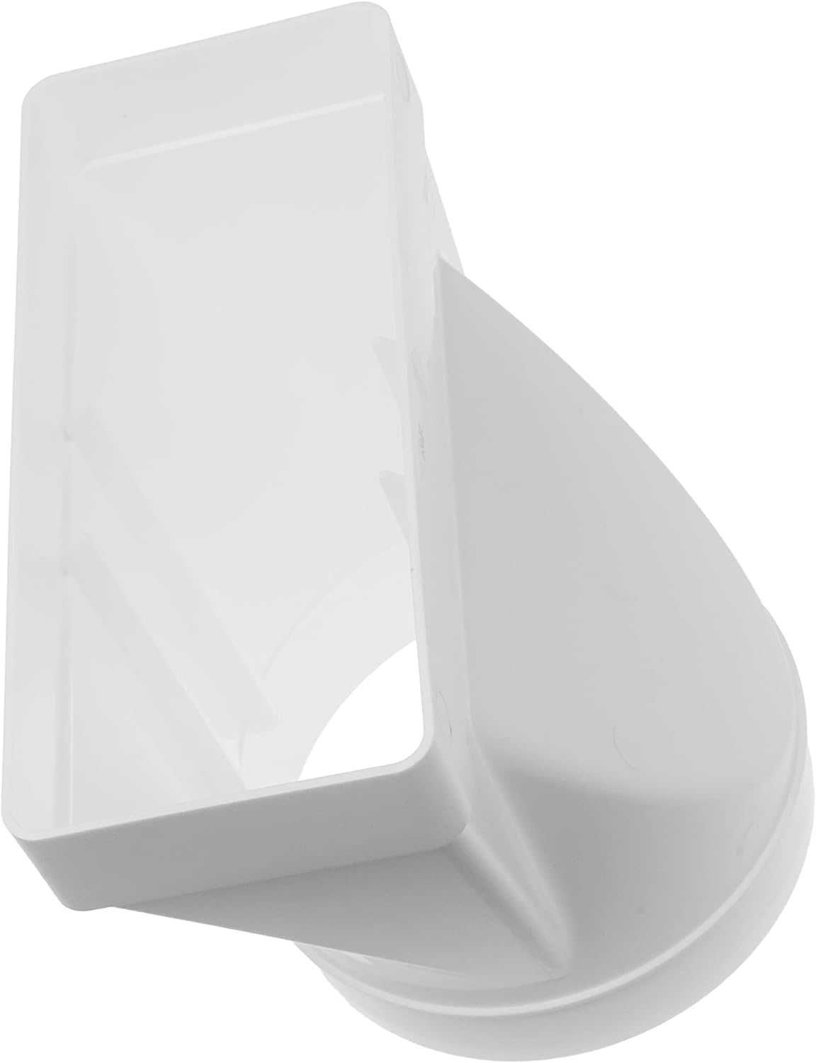 KOLANO łączące kanał PŁASKI 220x90mm Z KANAŁEM OKRĄGŁYM FI 150mm pcv