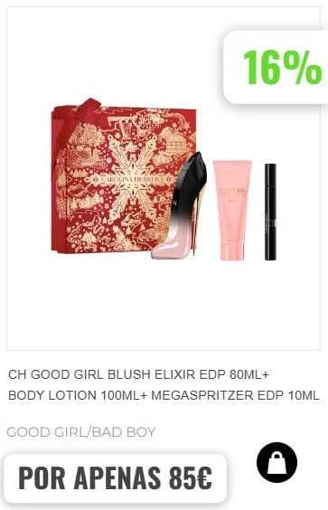 CH GOOD GIRL BLUSH ELIXIR EDP 80ML+BODY LOTION 100ML+SAMPLE EDP 10ML