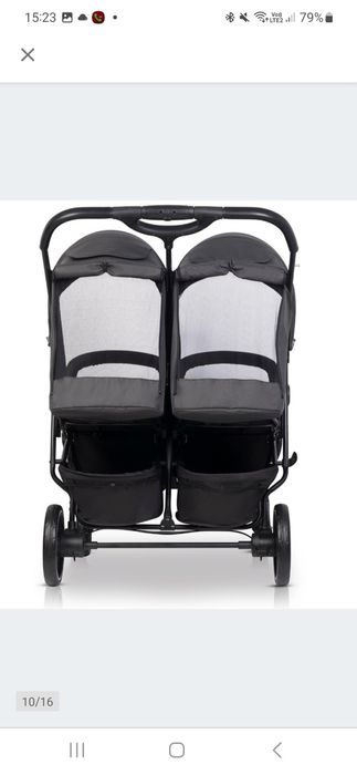 Wózek podwójny/rok po roku Euro card doblo z jedną gondolą