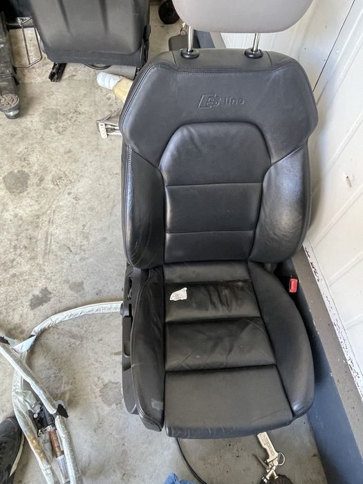 Fotele grzane skora do regeneracji audi a6 c6 lift przod i tyl zestaw