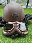 Retro kask stylizowany na Harley Davidson 55-56 cm hulajnoga motor