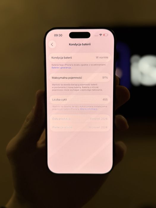 RATY 0% iPhone 16 Pro 256GB BATERIA 91% GWARANCJA 12 miesiecy!!!