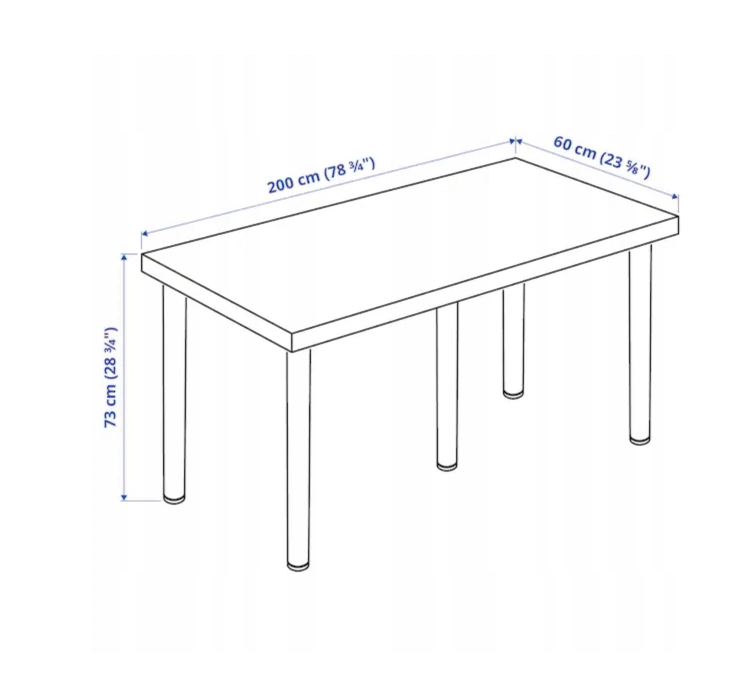 Biurko IKEA LAGKAPTEN/ADILS 200x60 cm | stan idealny | Łódź