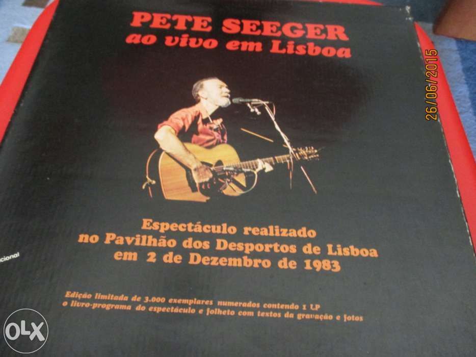 Vinil de Pete Seeger - Ao vivo em lisboa (raro) + 3 LP's