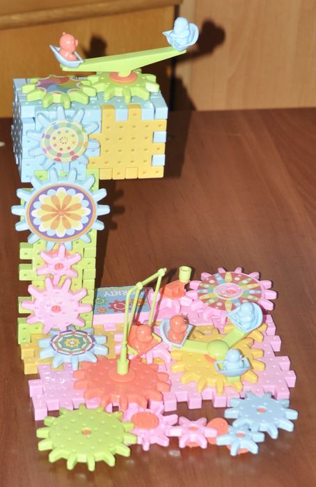 Конструктор Funny Bricks з шестернями та моторчиком більше 70 деталей
