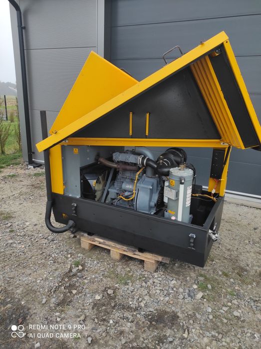 Sprężarka śrubowa Atlas Copco xas 46 spalinowa silnik Deutz 2011