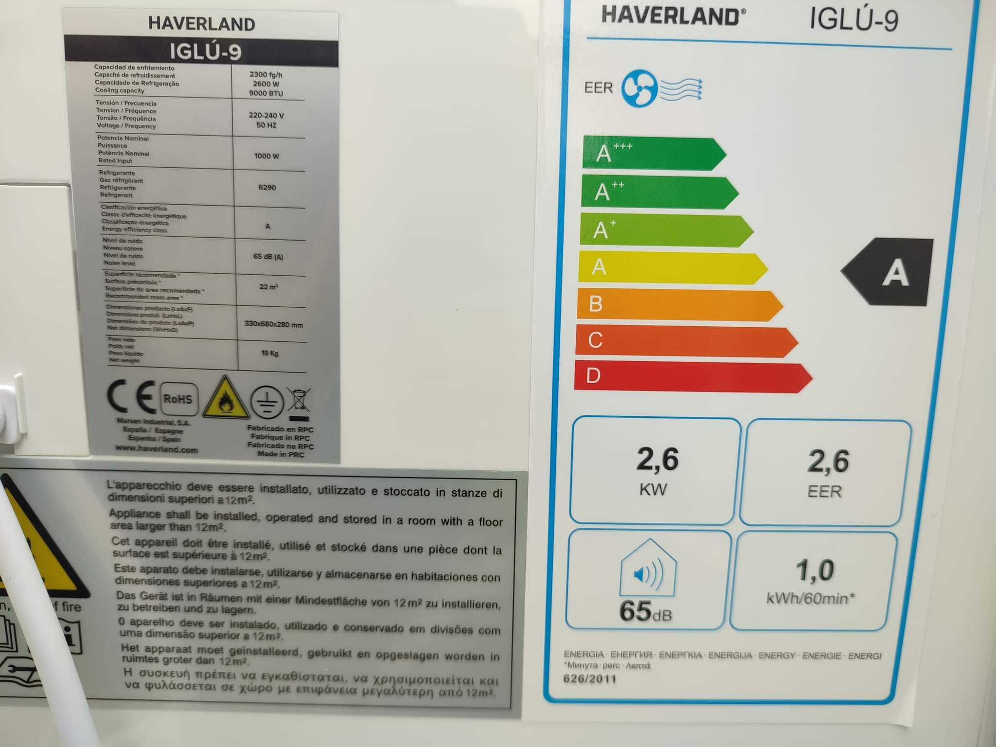 Klimatyzator przenośny Haverland IGLU-9