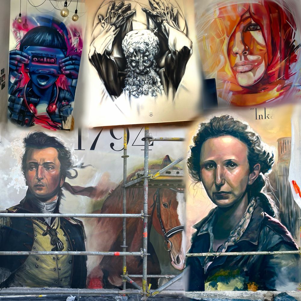Artystyczne Malowanie Mural Murale Graffiti Aerograf Airbrush