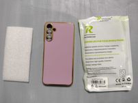 Etui glamour violet, plecki na telefon Samsung Galaxy M15, nowe