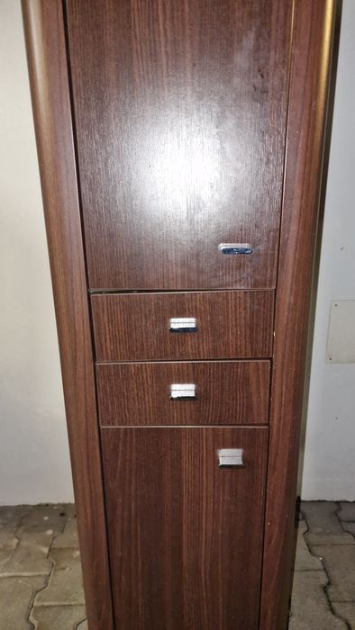 Szafka łazienkowa słupek. Cersanit Iryda. Wenge.