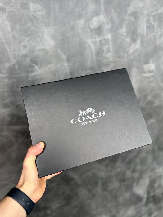 С КОРОБКОЙ подарок мужчине стильная сумка чёрная серая барсетка кожа